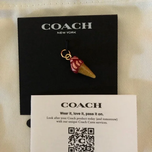 Nwt Coach Charm  Ice Cream Cone - Picture 4 of 6